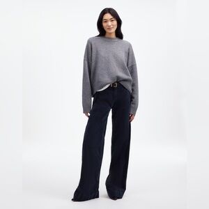 Madewell Women’s Superwide-Leg Pants in Velvet NT148 Size 30 In Deep Indigo NWT